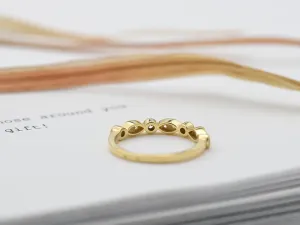 18K Victorian Gold Ring with Diamonds