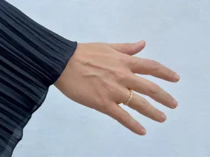 Anel Victoriano de Ouro con Diamantes