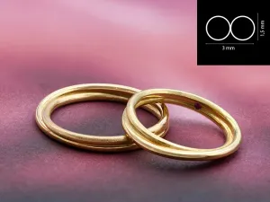 Alianza de Ouro Amarelo de Deseño Infinito