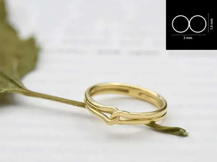 18K Gold Infinity Design Ring version 2