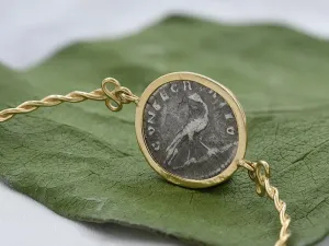 Pulsera de Oro con Moneda Romana