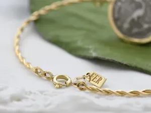 Pulsera de Oro con Moneda Romana