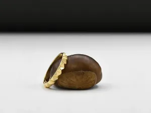 18K Punk Gold Ring