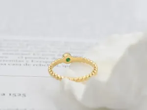 Anillo de Oro con Esmeralda