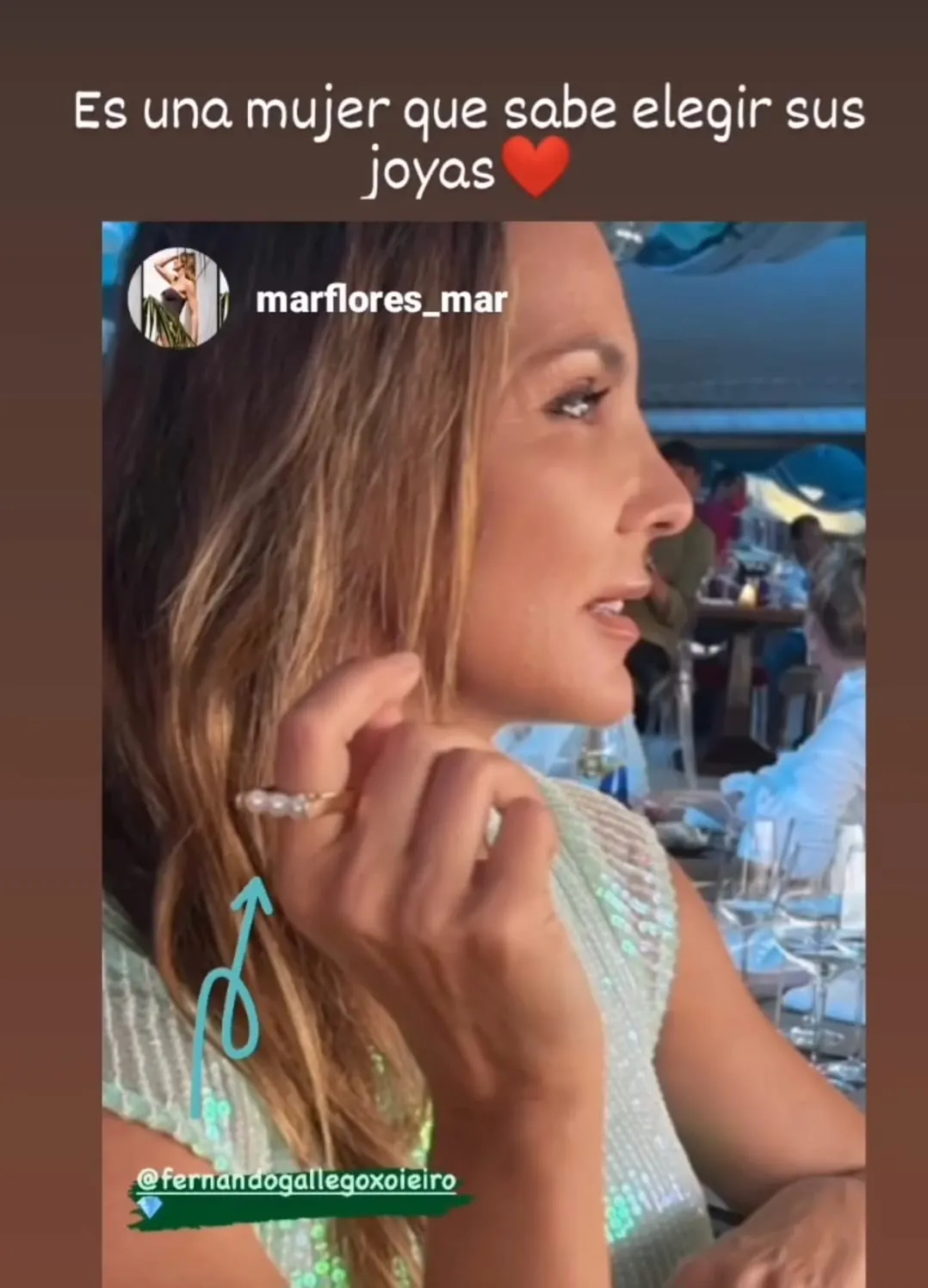 Mar Flores y su Anillo Mondrian