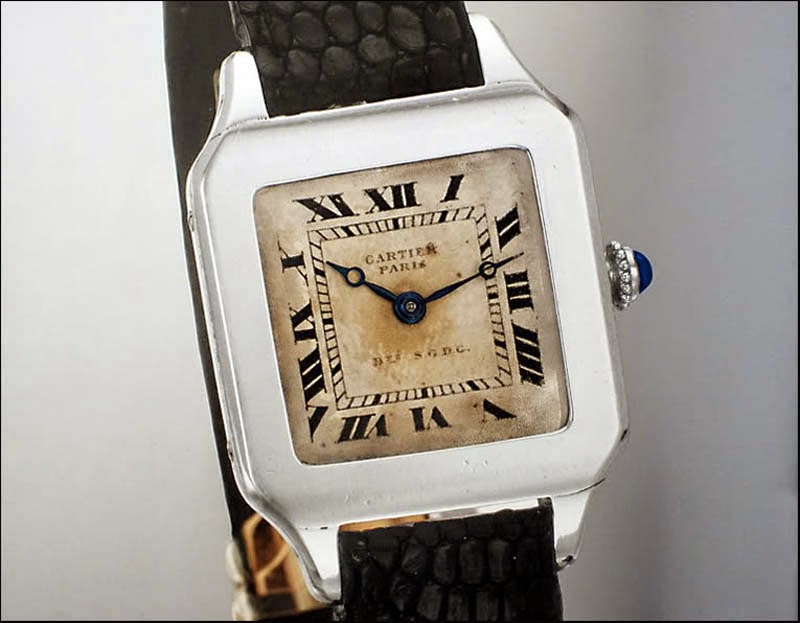 El primer reloj de pulsera, un Cartier 